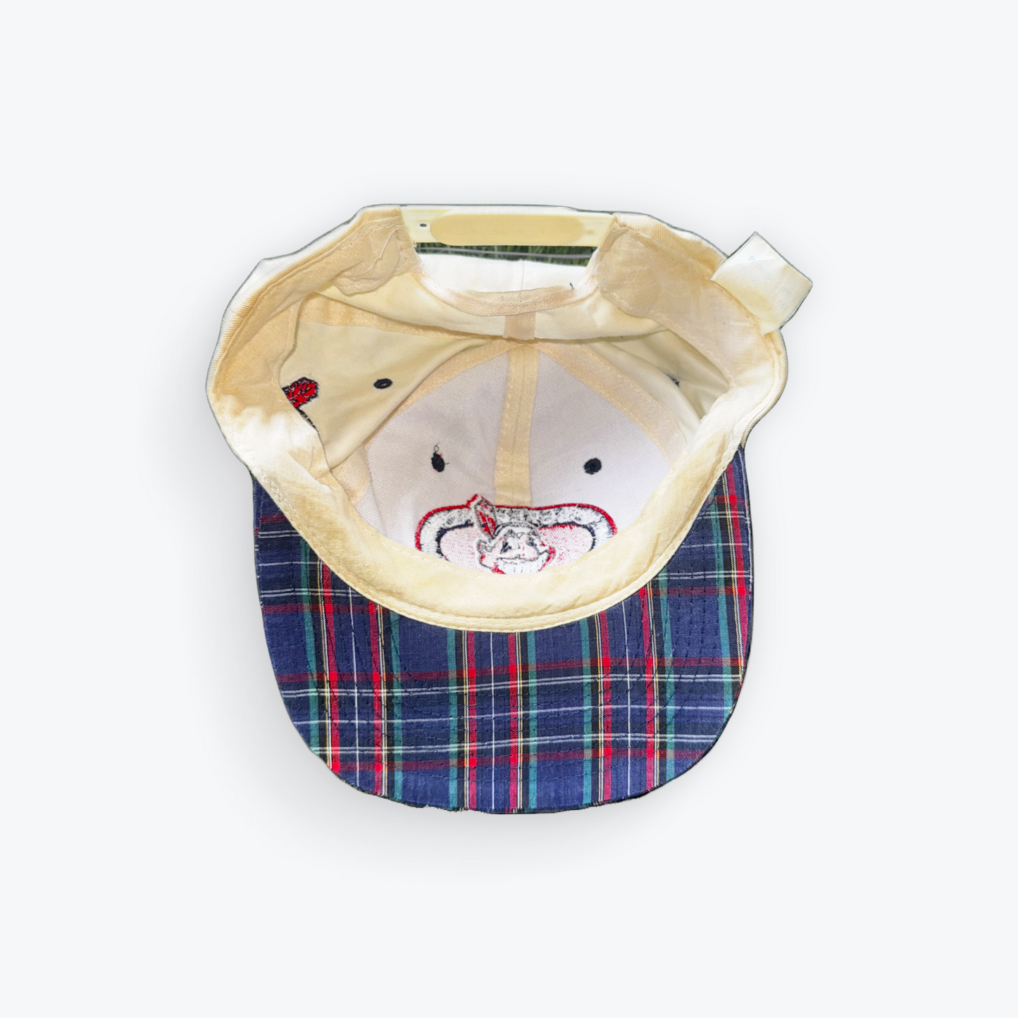 Vintage 90's Flannel Billed Chief Wahoo Cleveland Indians Snapback