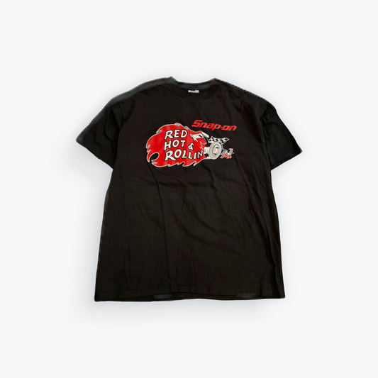 Vintage 00's Deadstock Snap-On Drag Racing Red Hot & Rollin Shirt
