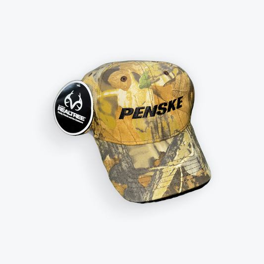 Vintage 00's New With Tags RealTree Camo Penske Velcro Hat
