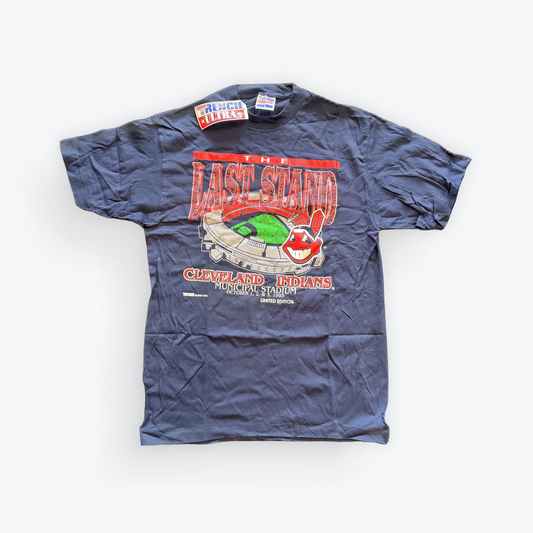 Vintage October 1993 Deadstock Trench Ultra Cleveland Indians Municipal Stadium Tee