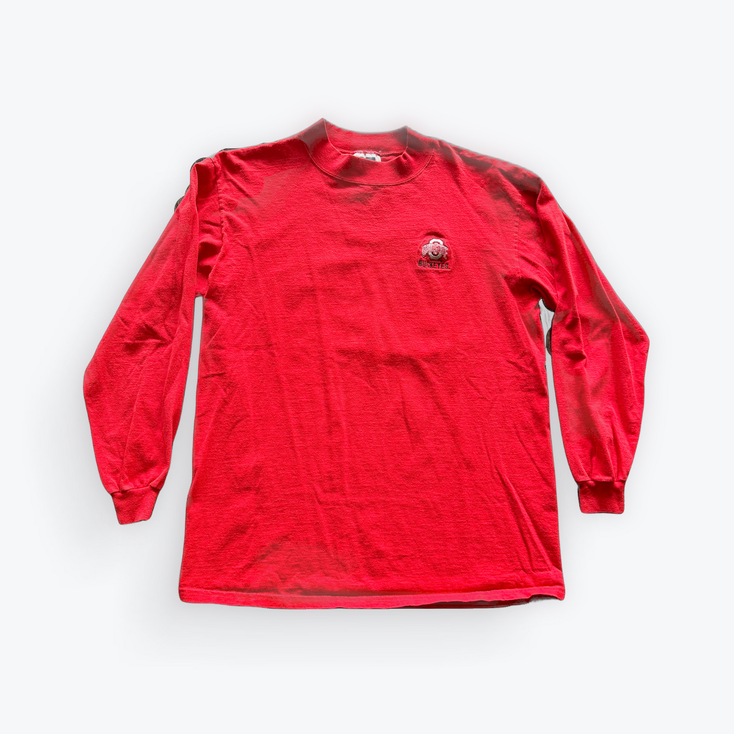 Vintage Y2K Ohio State University Buckeyes Embroidered Mock Turtle Neck Long Sleeve