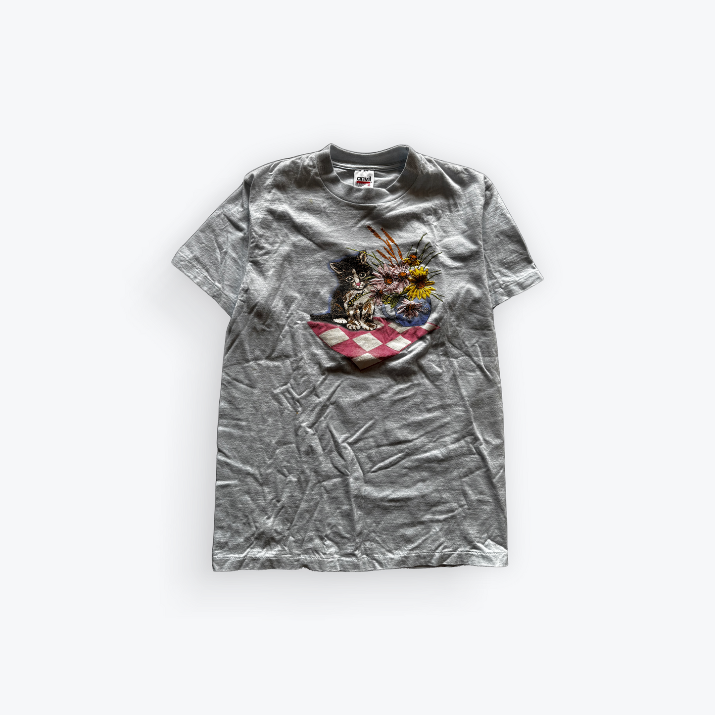 Vintage 90's Kitten Picnic Grandma Shirt