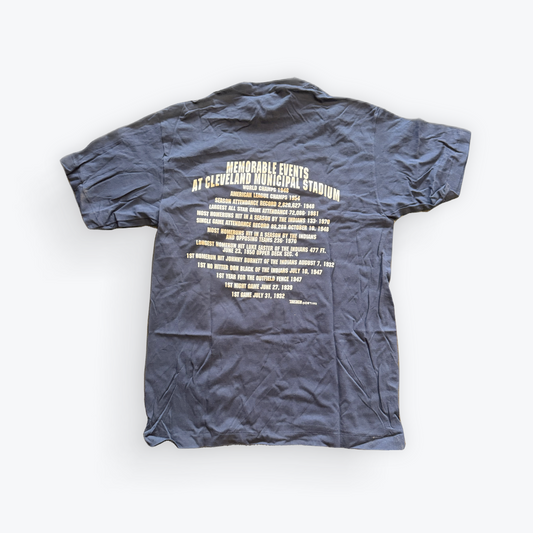 Vintage October 1993 Deadstock Trench Ultra Cleveland Indians Municipal Stadium Tee