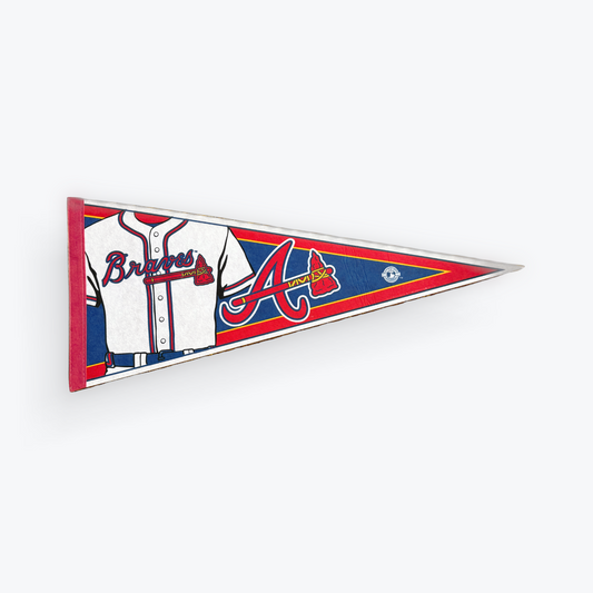 Vintage 90's MLB Atlanta Braves Pennant