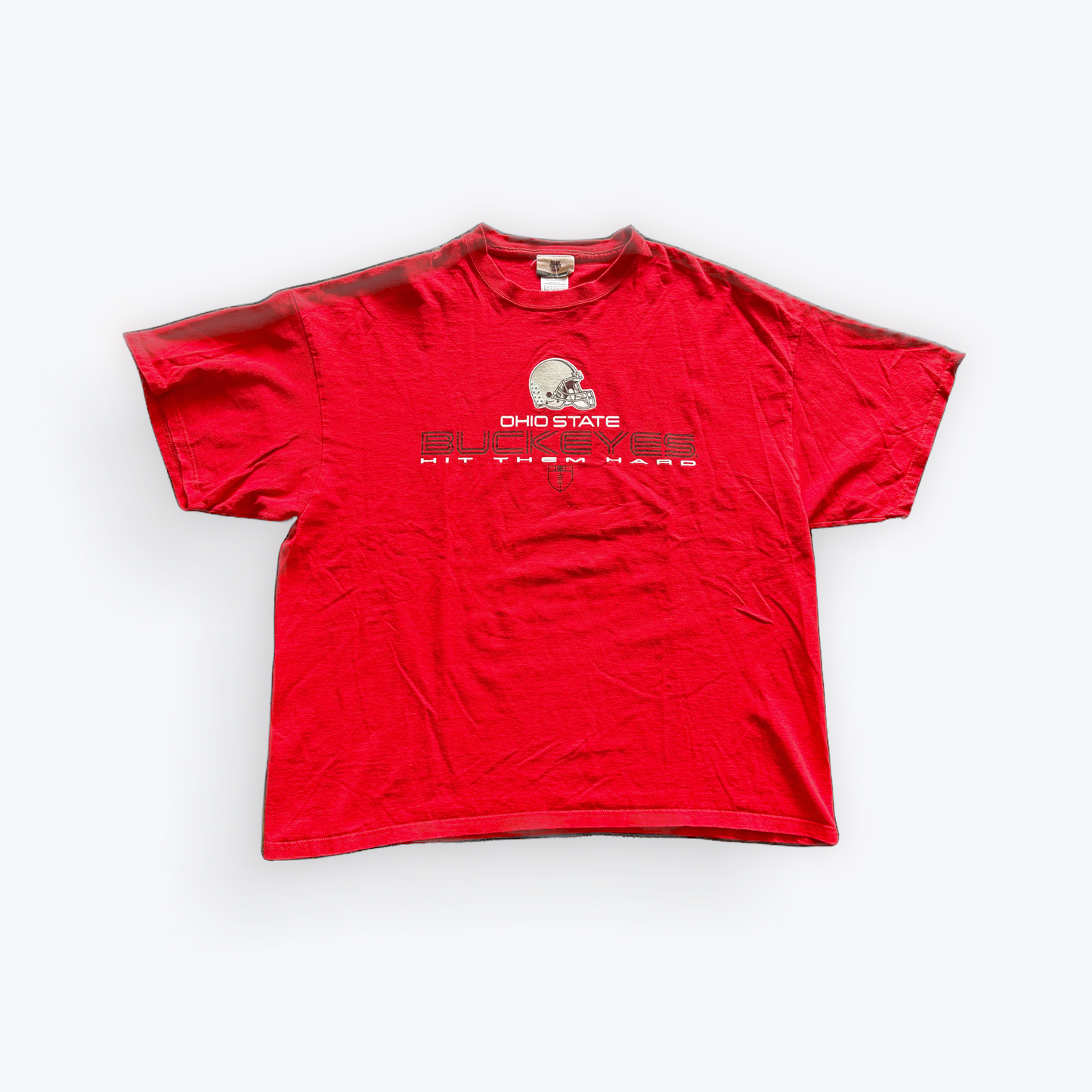 Vintage 2000's ESPNU Ohio State Buckeyes Hit Them Hard Tee