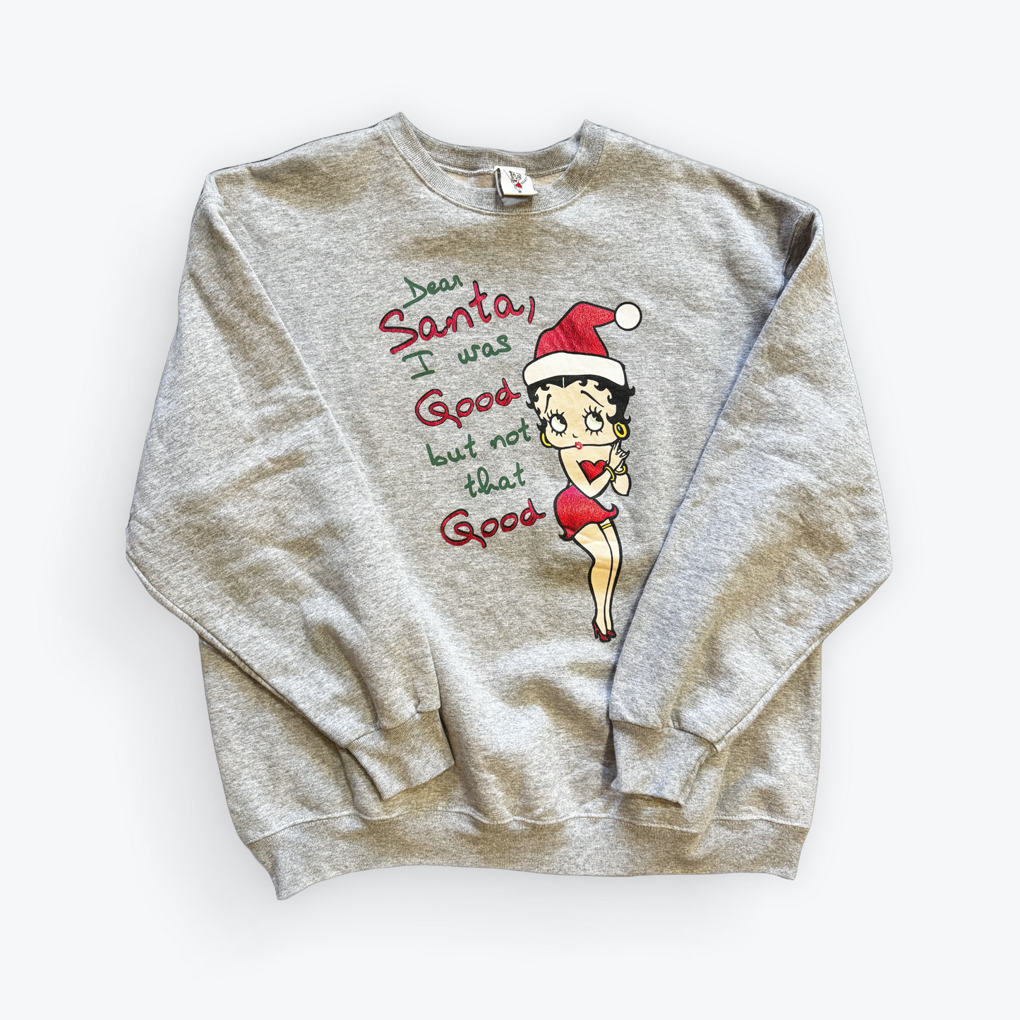 Vintage 2003 Betty Boop Dear Santa Christmas Crewneck