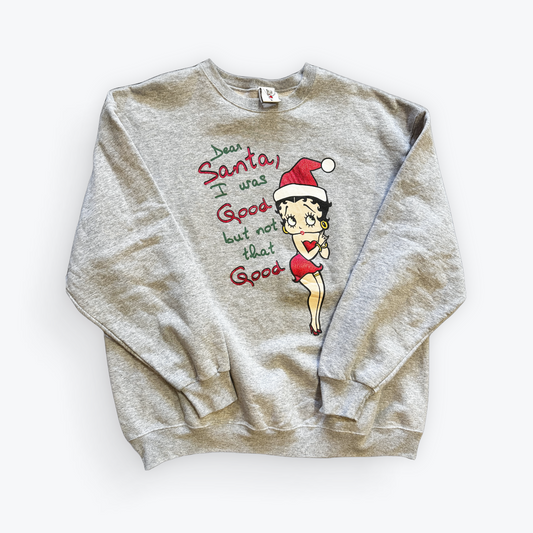 Vintage 2003 Betty Boop Dear Santa Christmas Crewneck