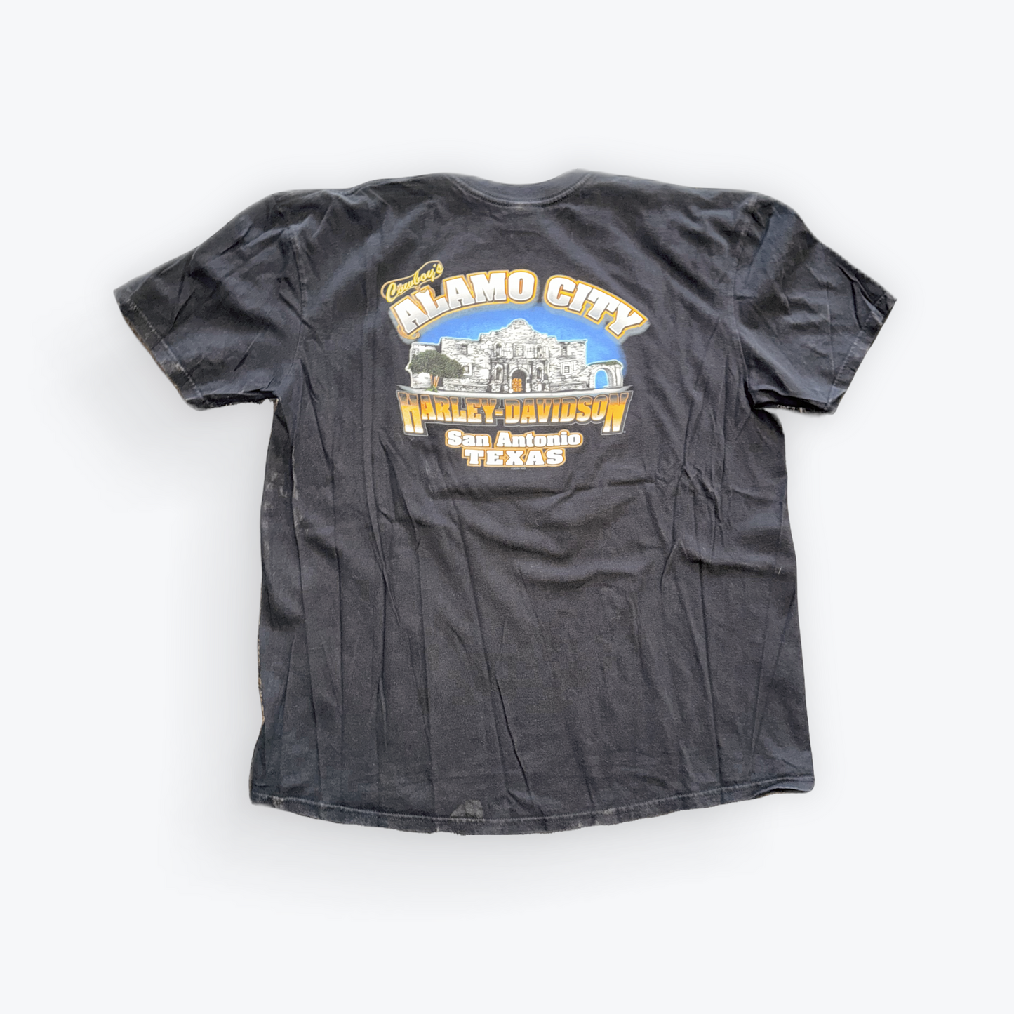 Vintage 2009 Harley Davidson Skull Alamo City Tee