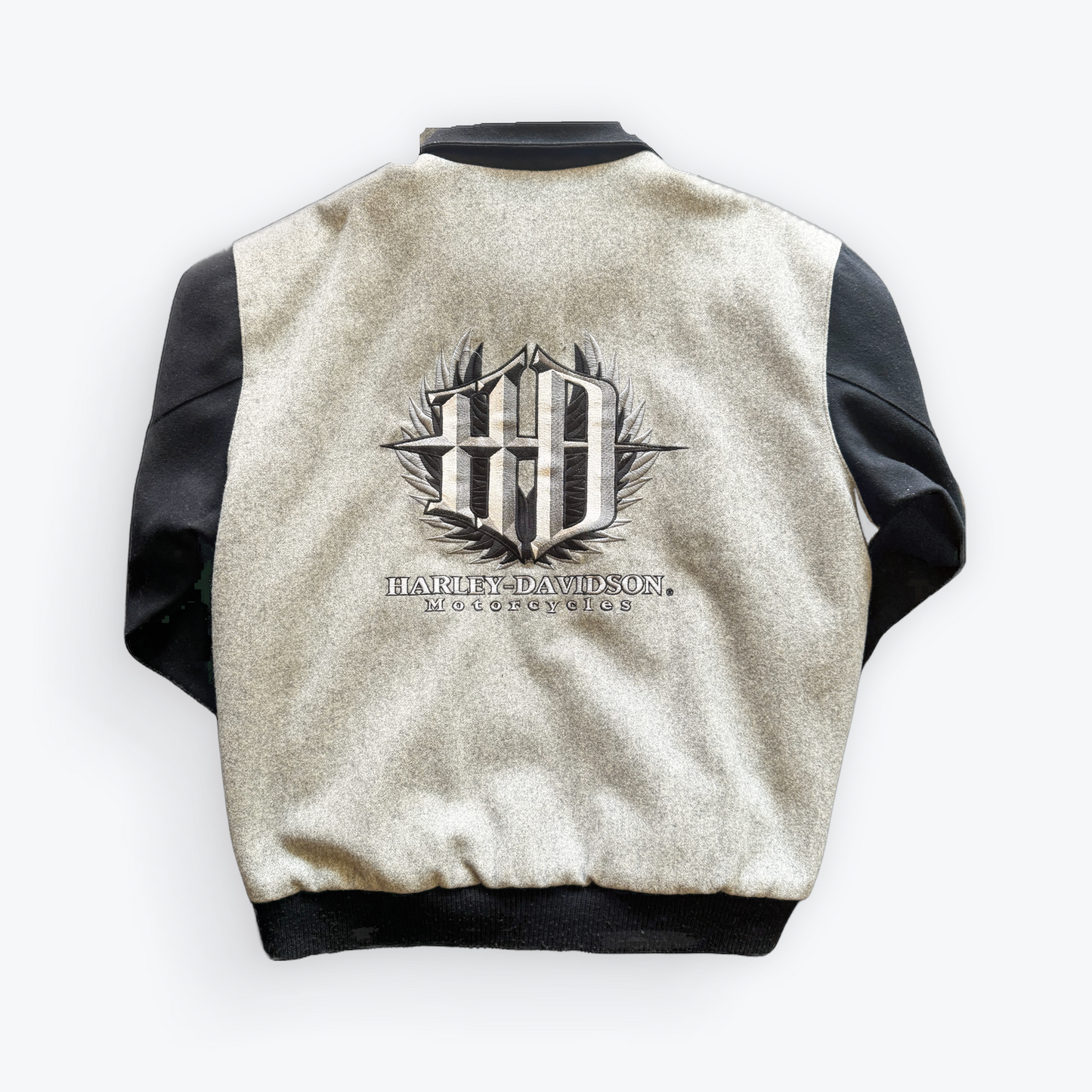 Vintage 00's Collared Harley Davidson Quilt Lined Jacket