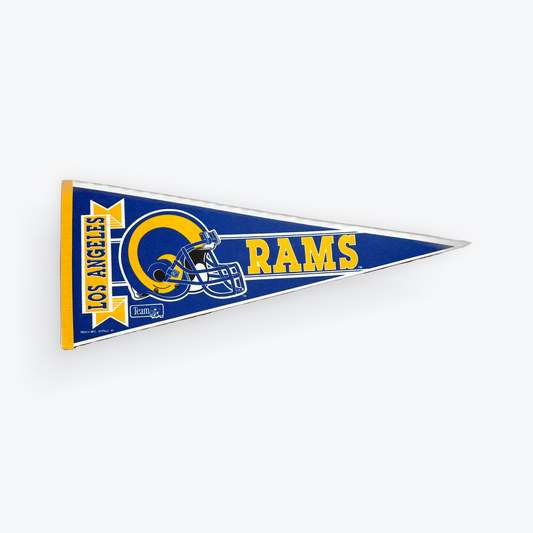 Vintage 90's NFL Los Angeles Rams Pennant