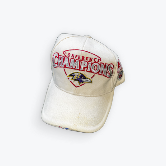 Vintage 90's Baltimore Ravens Super Bowl 35 Champions Velcro Hat