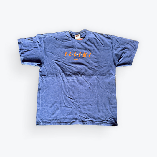 VIntage Y2K Nike Illinois Fighting Illini Tee