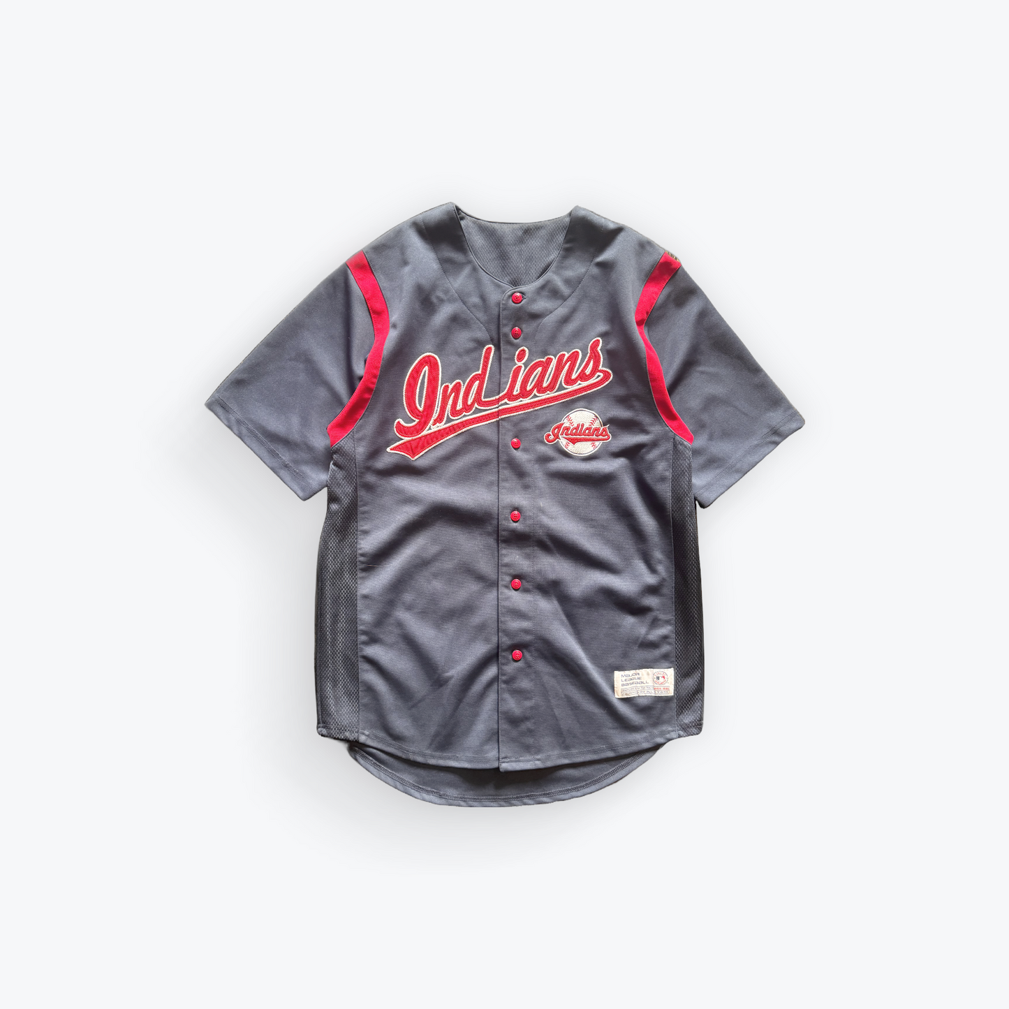 Vintage 00's Cleveland Indians Embroidered Baseball Jersey