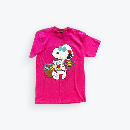 Vintage 90's Snoopy Mother's Day Flowers and Card Shirt