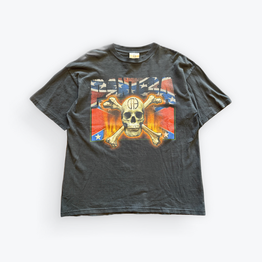 Vintage 1990 Pantera Rebel Skull Band Tee