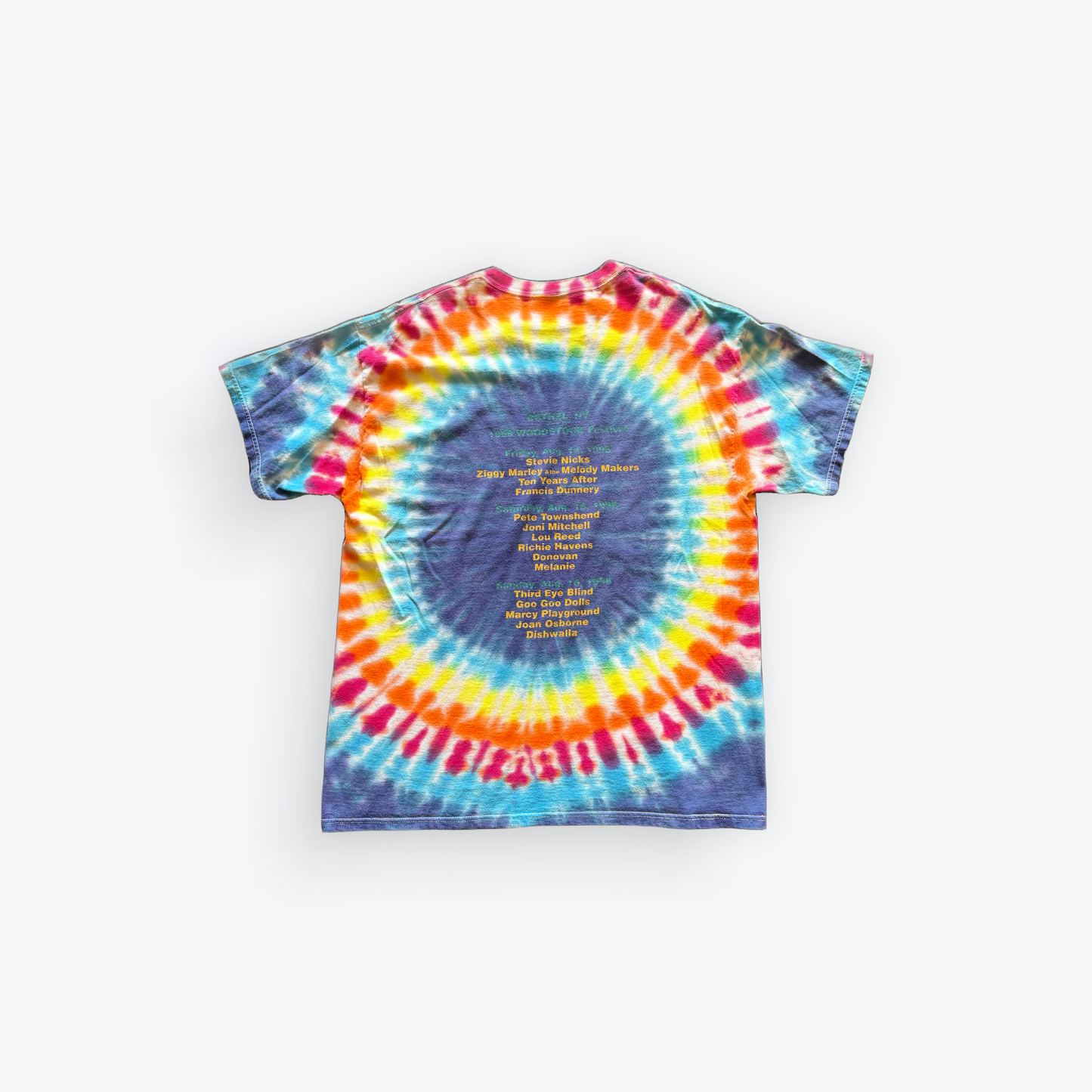 A Day in The Garden Tie Dye 1998 Festival Tee Goo Goo Dolls Third Eye Blind Stevie Nicks