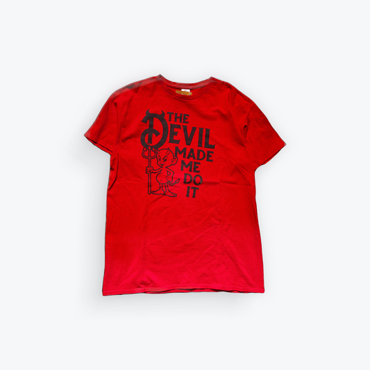 Vintage 00's The Devil Made Me Do It Shirt