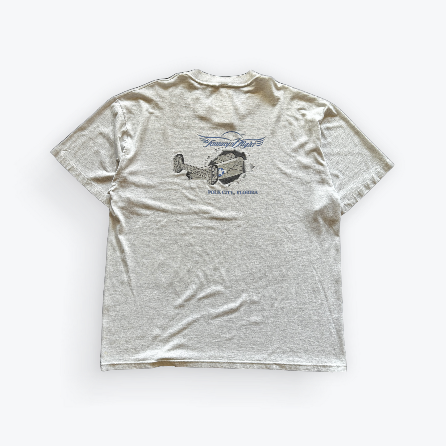 Vintage 90's Fantasy of Flight Bomber Airplane Shirt