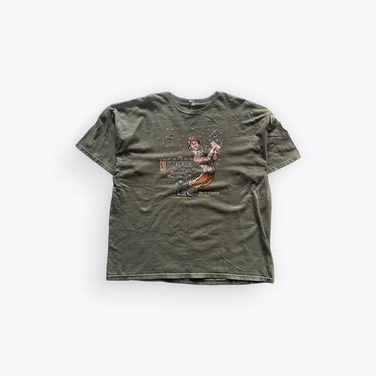 Vintage 00's David O'Keefe Cinderella Story Fishing Graphic Shirt