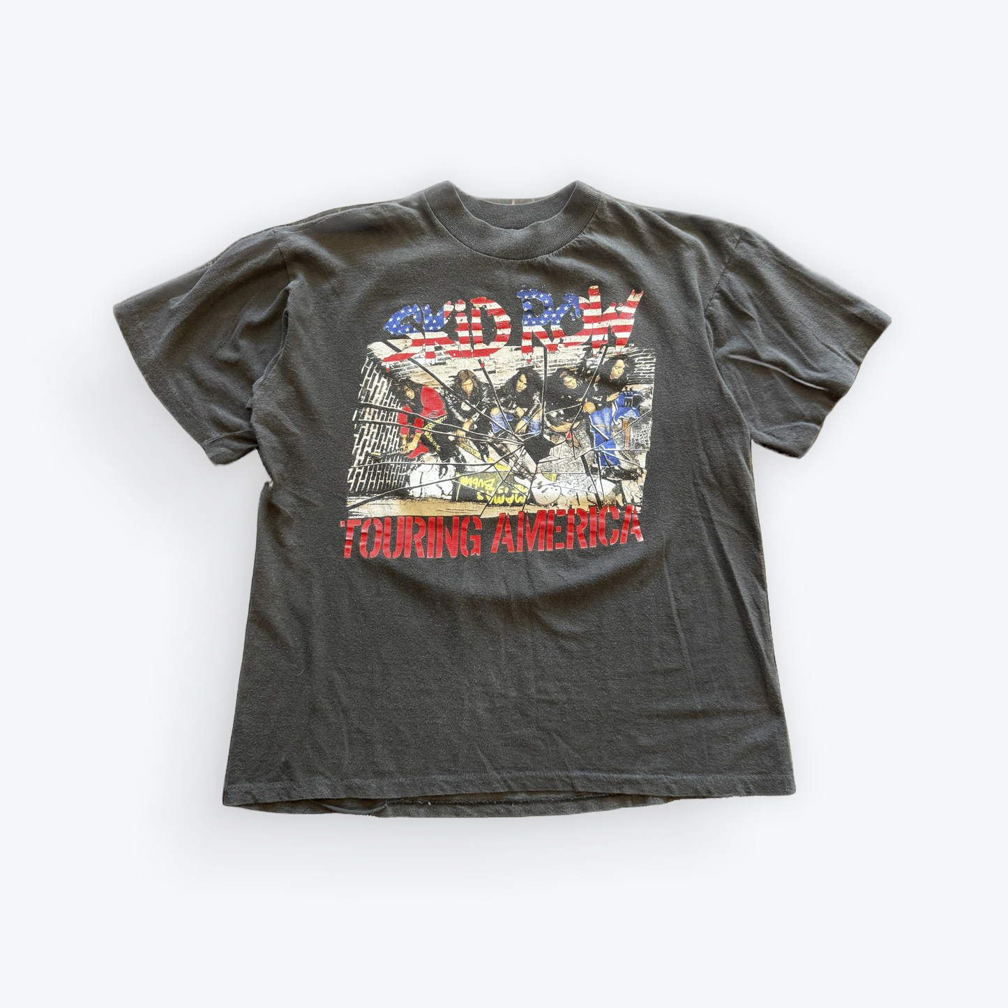 Vintage 1989 Skid Row Touring America Band Tee
