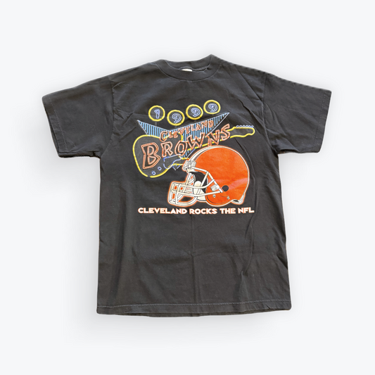 Vintage 1999 Logo 7 Cleveland Browns Rocks The NFL Tee