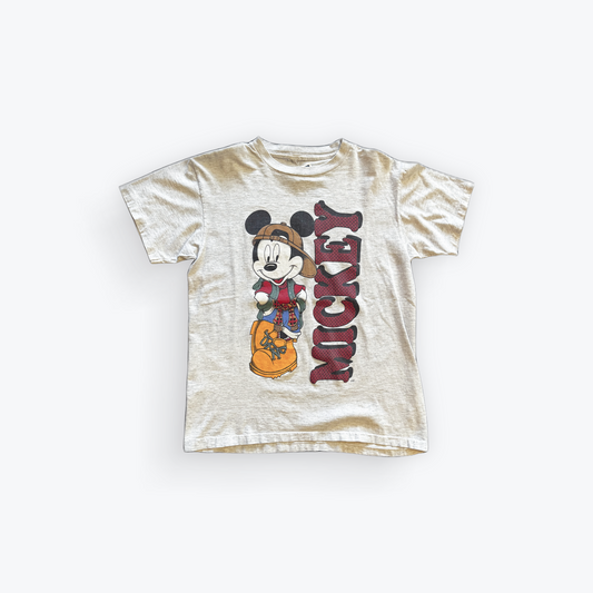 Vintage 90's Mickey Mouse Plaid Shirt