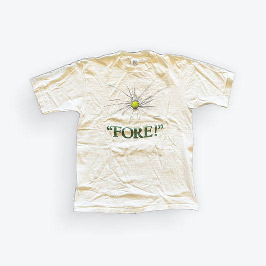 Vintage 90's Golf FORE! Funny Tee