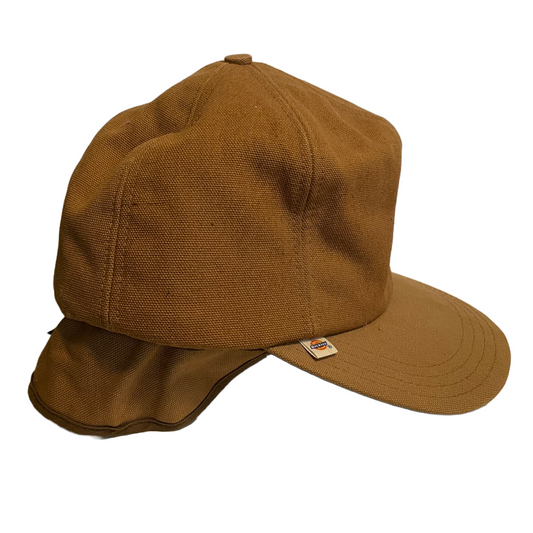 Vintage Canvas Dickies Winter Trapper Hat 80s Made in USA