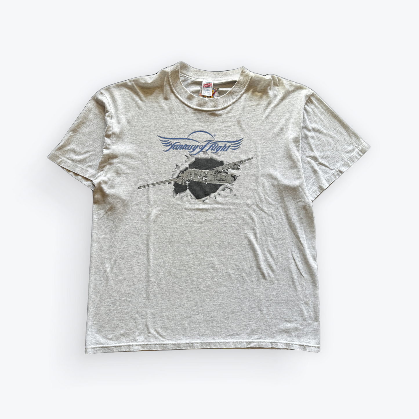 Vintage 90's Fantasy of Flight Bomber Airplane Shirt