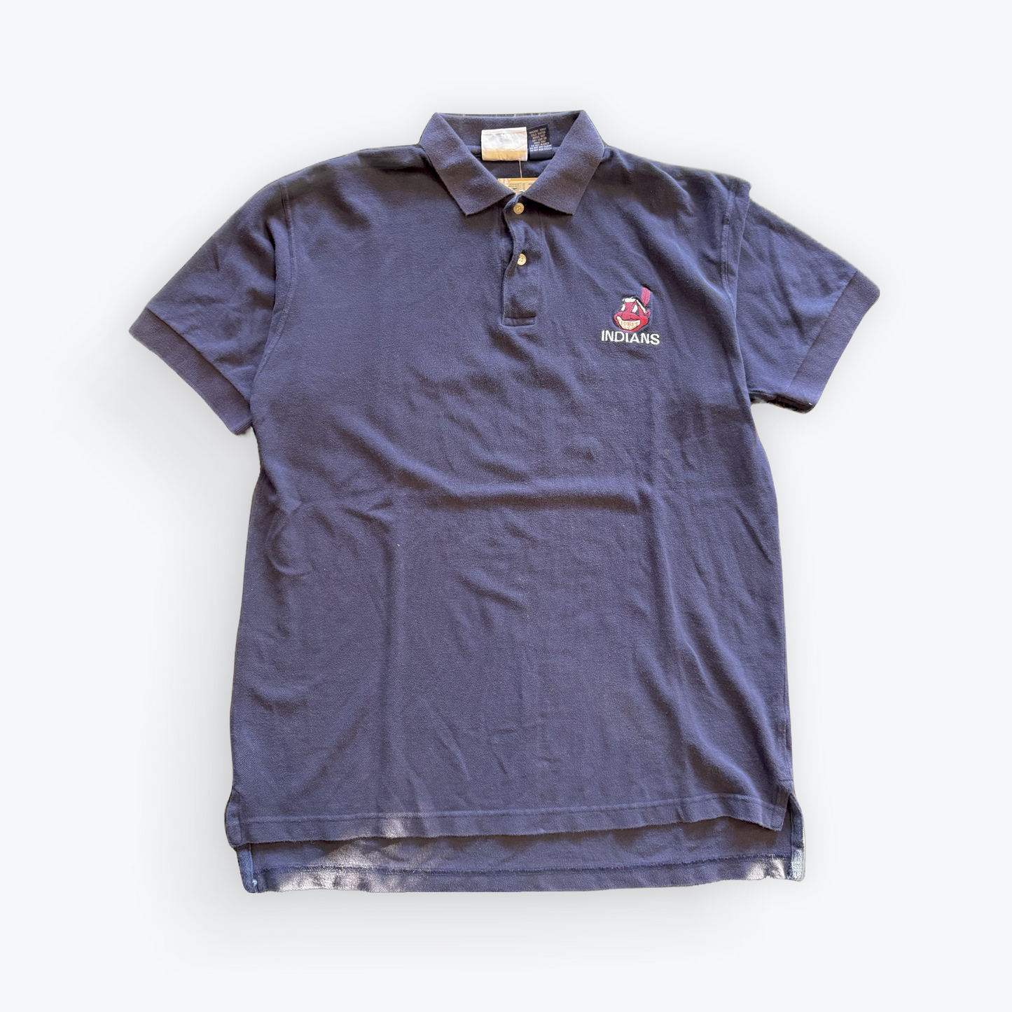 Vintage 00's Cleveland Indians Embroidered Chief Wahoo Polo Shirt