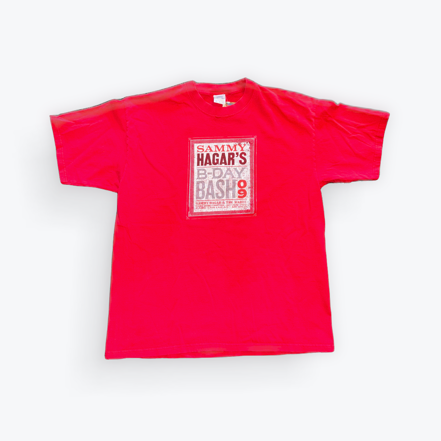 Vintage 2009 Sammy Hagar and the Waros B-Day Bash Tee