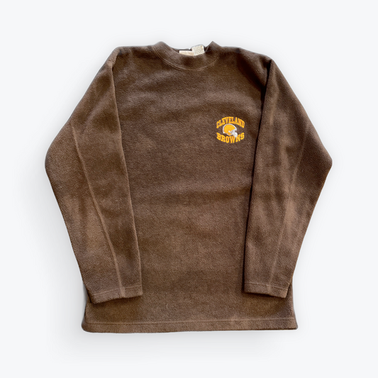 Vintage 90's Cleveland Browns Embroidered Fleece Crewneck
