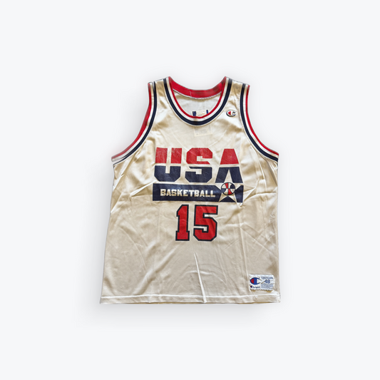 Vintage Magic Johnson USA Olympic Team White Jersey