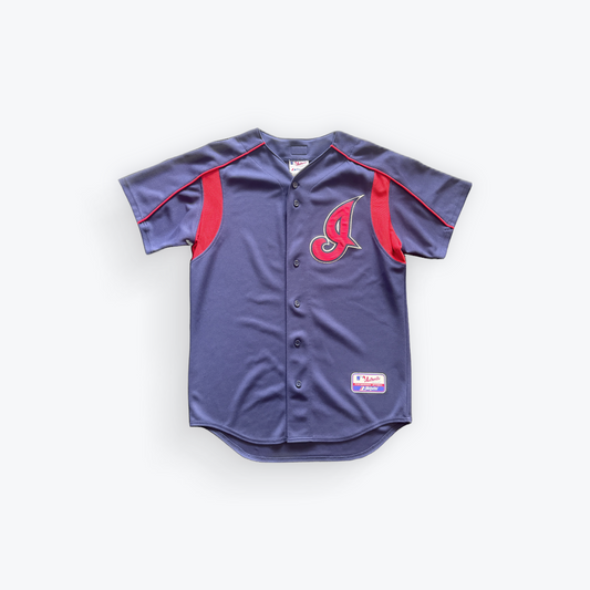 Vintage 90's Cleveland Indians Cursive Wordmark Baseball Jersey