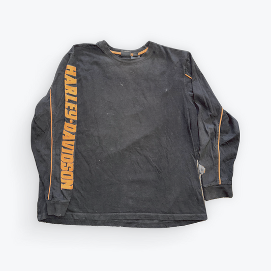 Vintage 2000's Chainstitched Harley Davidson Long Sleeve Shirt