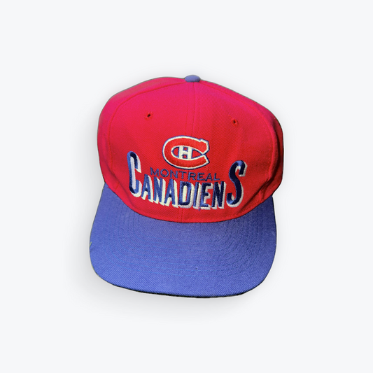 Vintage 90's CCM NHL Montreal Canadiens Snapback Hat