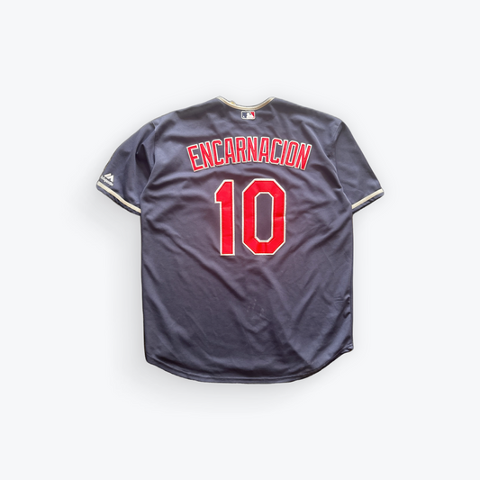 Vintage 90's Cleveland Indians #10 Encarnation Baseball Jersey