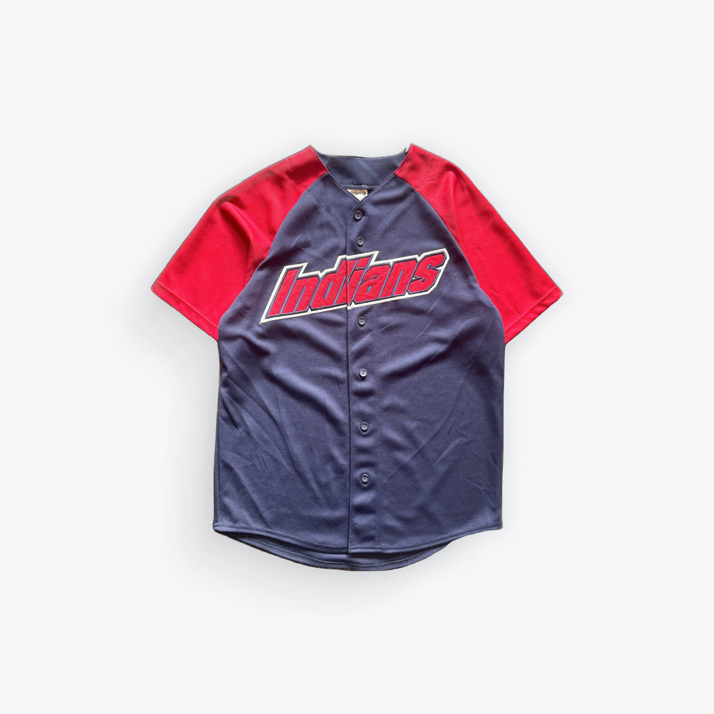 Vintage 90's Cleveland Indians Block Letter Baseball Jersey