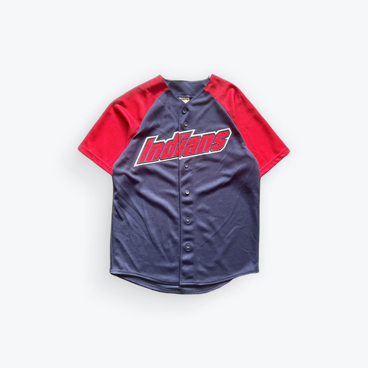 Vintage 90's Cleveland Indians Block Letter Baseball Jersey