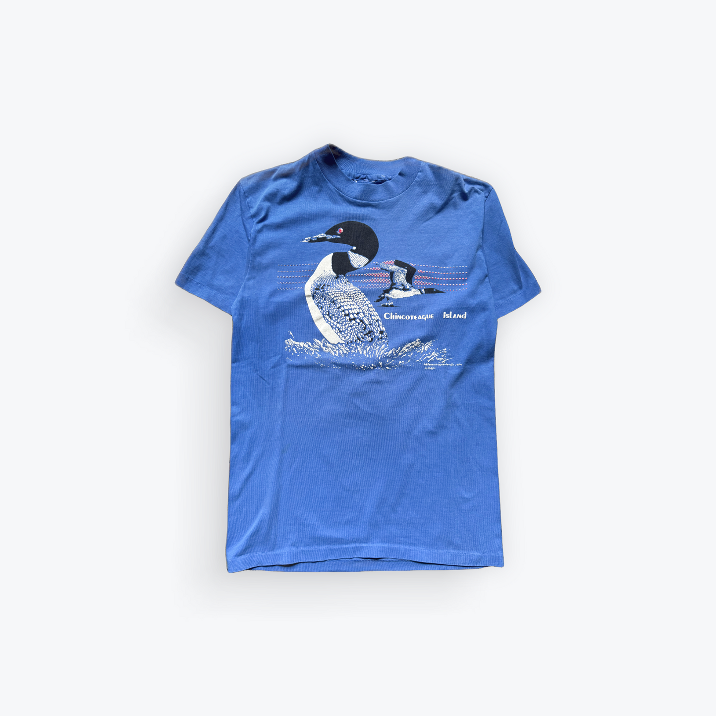 Vintage 80's Chincoteague Island Mallard Location Shirt