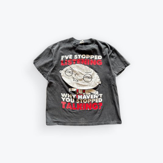 Vintage 00's Family Guy Stewie I've Stopped Listening Funny Shirt