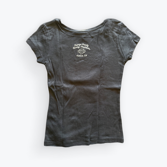 Vintage Y2K Harley Davidson Embroidered Women's Baby Tee