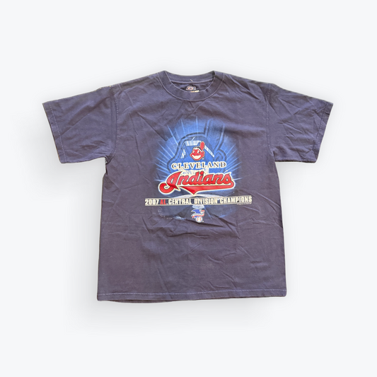 Vintage 2007 Cleveland Indians American League Champions Chief Wahoo Tee