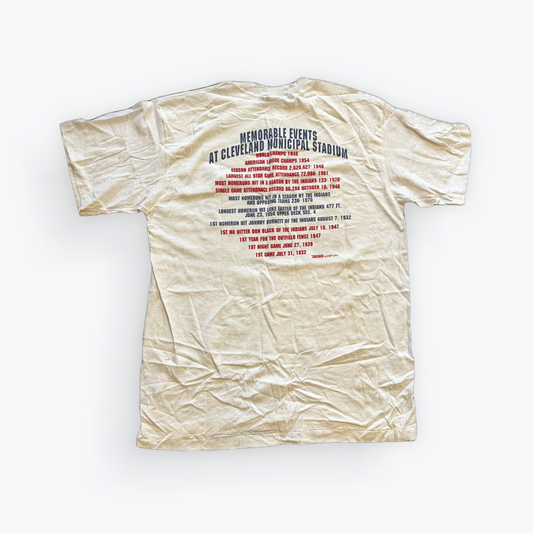 Vintage October 1993 Deadstock Trench Ultra Cleveland Indians Municipal Stadium Tee