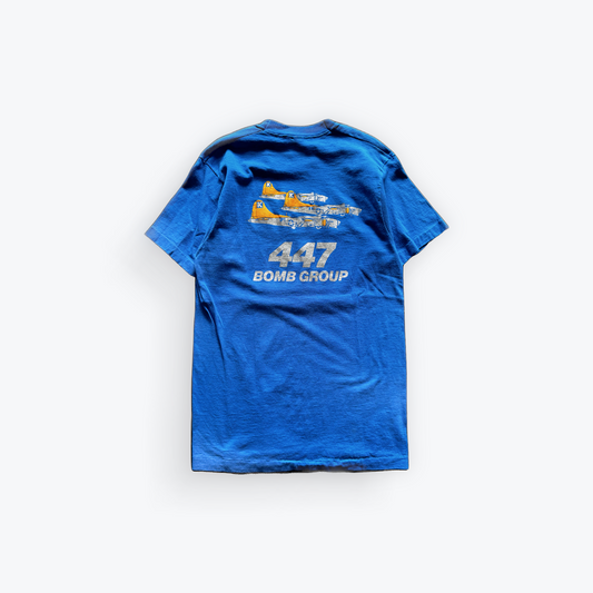 Vintage 90's 447 Bomber Plane Group Shirt