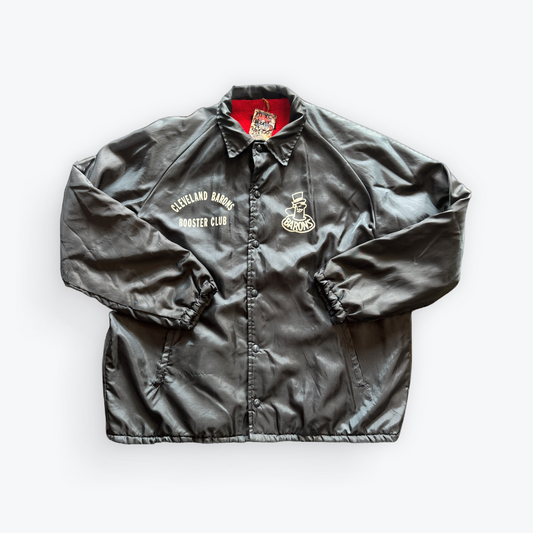 Vintage 70's Cleveland Barons Booster Club Monocle Bomber