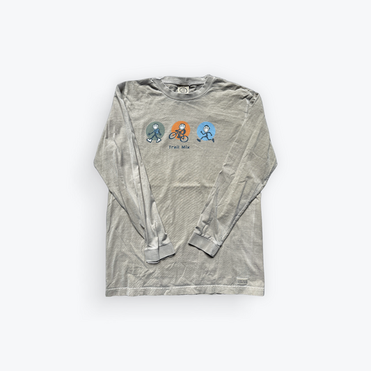 Vintage 00's Life is Good Trail Mix Triathlon Longsleeve Shirt
