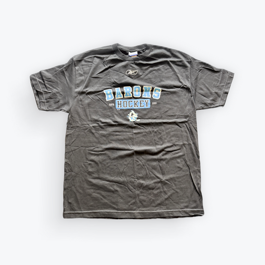 Vintage 2004 Reebok Cleveland Barons Hockey Shark Logo Tee