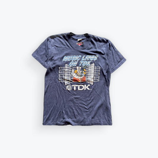 Vintage 80's Music Lives on TDK Shirt