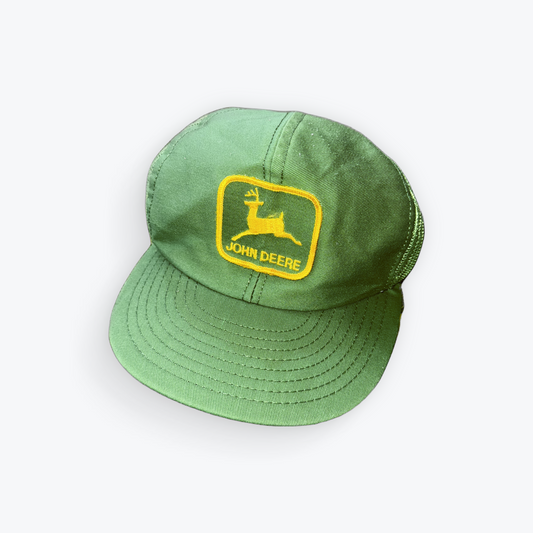 Vintage 80's John Deere Trucker Snapback Hat